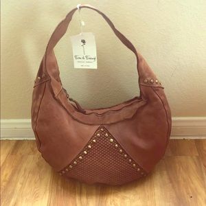 Fiori Di Firenze Leather Handbag